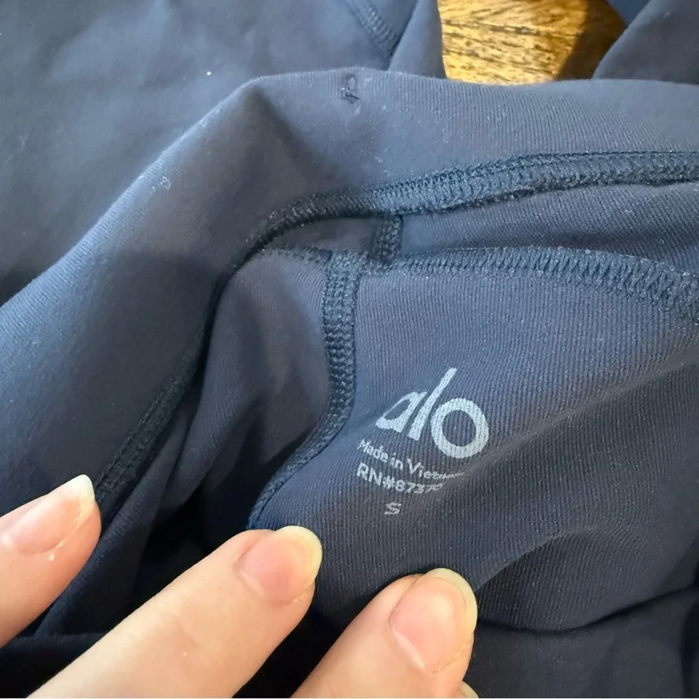 ALO Yoga Checkpoint Dark Navy High-Rise Active Leggings